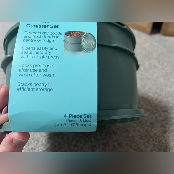 New Tupperware Heritage Canister Set - Picture 6 of 8
